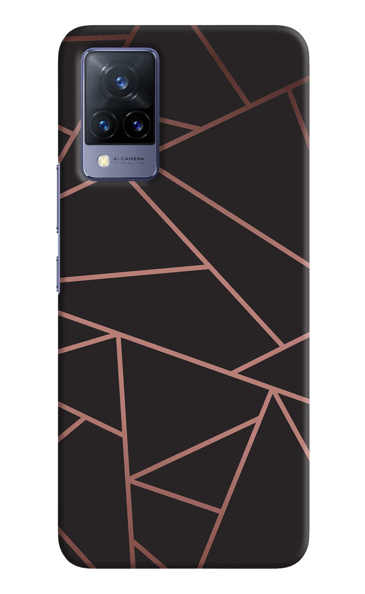Geometric Pattern Vivo V21 Hard Case Back Cover by Casekaro