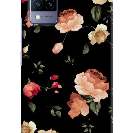Flowers Vivo V21 Hard Case Back Cover by Casekaro