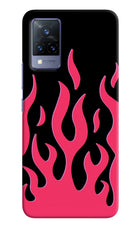 Fire Flames Vivo V21 Hard Case Back Cover by Casekaro