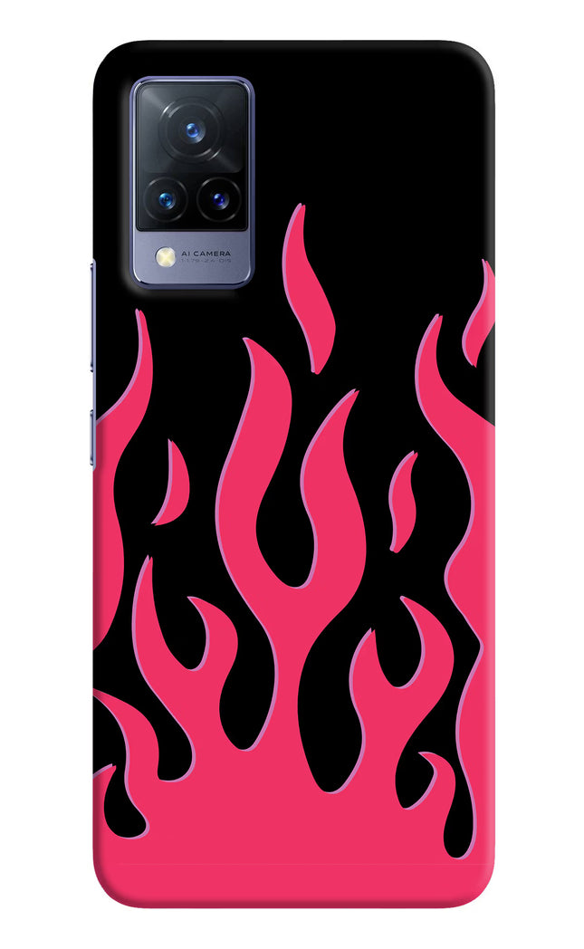 Fire Flames Vivo V21 Hard Case Back Cover by Casekaro