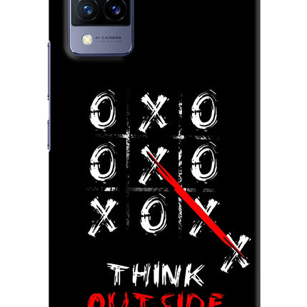 Think out of the BOX Vivo V21 Hard Case Back Cover by Casekaro