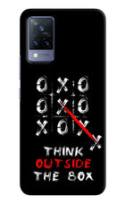 Think out of the BOX Vivo V21 Hard Case Back Cover by Casekaro