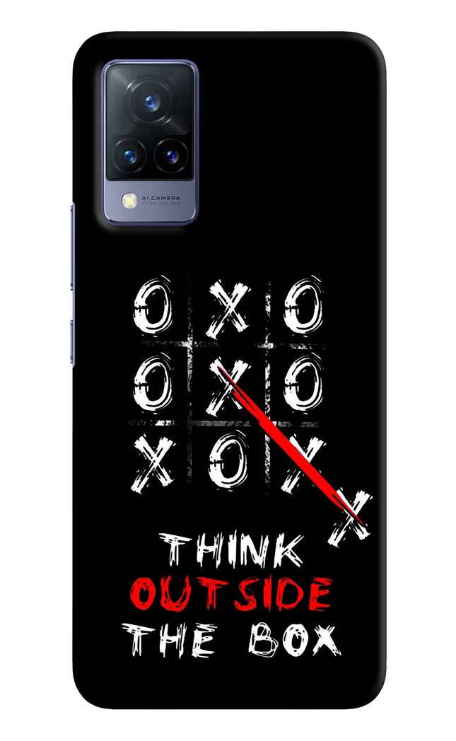 Think out of the BOX Vivo V21 Hard Case Back Cover by Casekaro