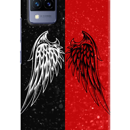 Wings Vivo V21 Hard Case Back Cover by Casekaro