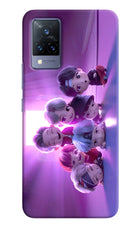BTS Chibi Vivo V21 Hard Case Back Cover by Casekaro