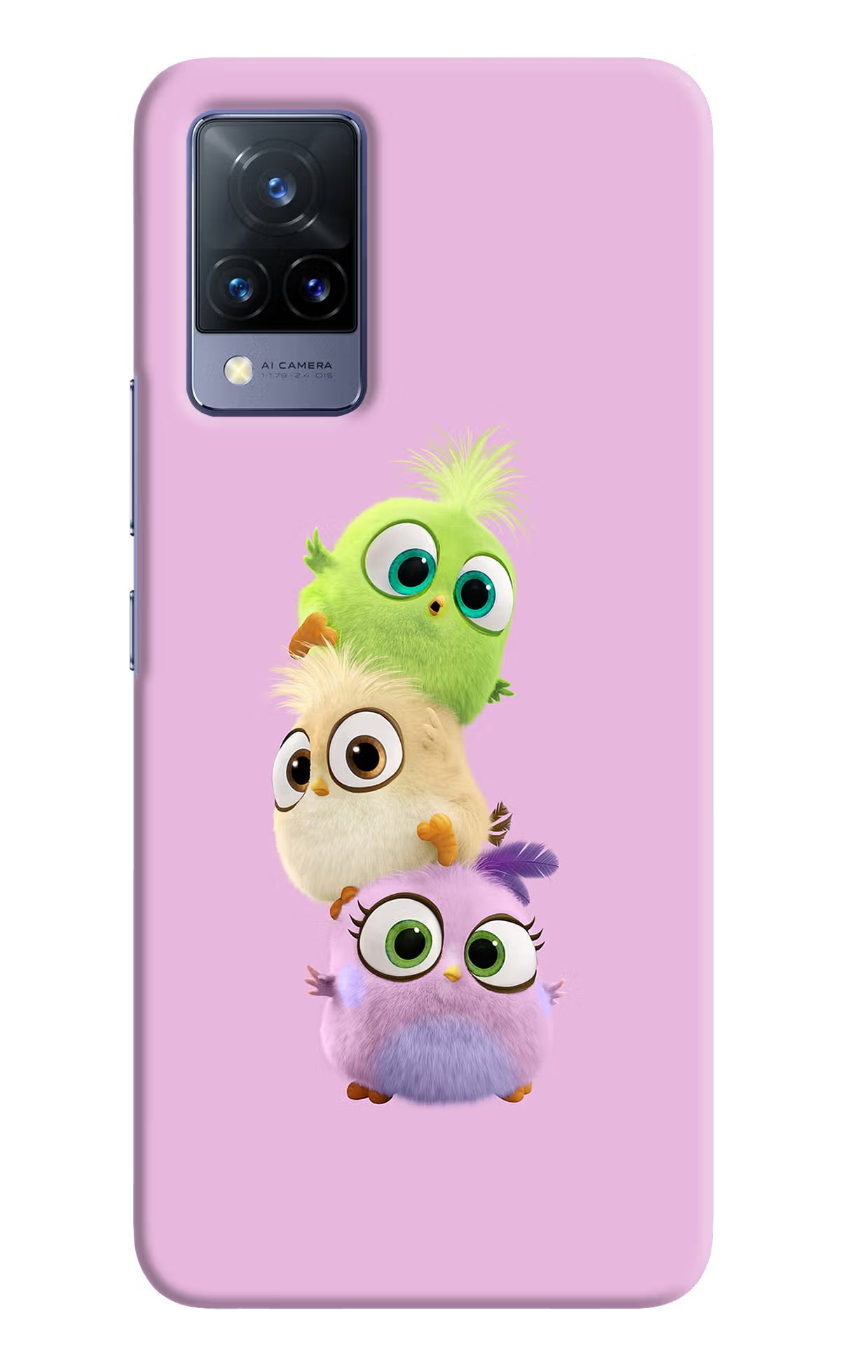 Cute Little Birds Vivo V21 Hard Case Back Cover by Casekaro
