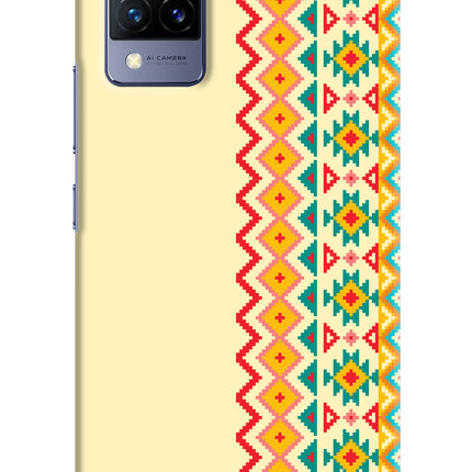 Ethnic Seamless Vivo V21 Hard Case Back Cover by Casekaro