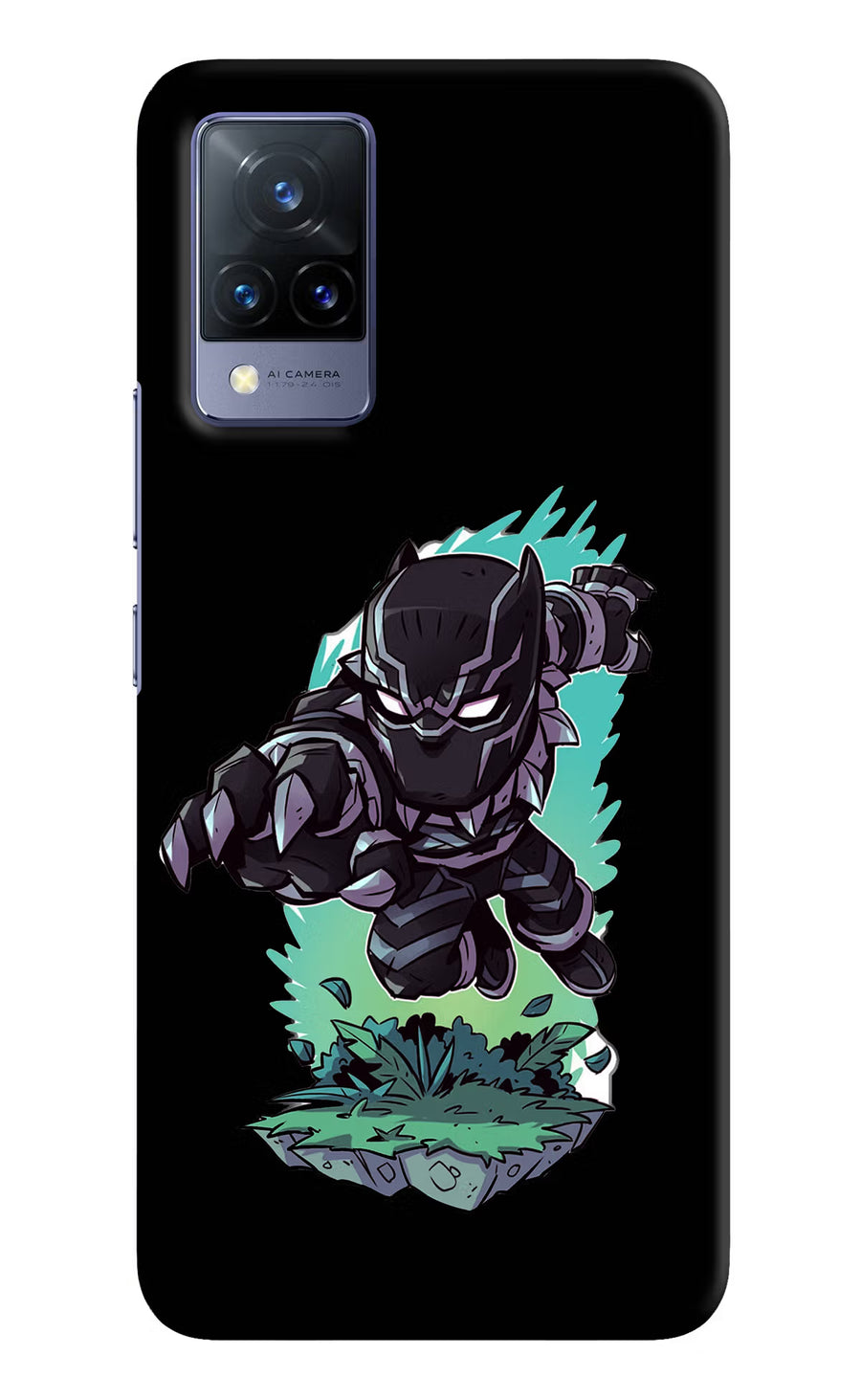 Black Panther Vivo V21 Back Cover, Hard case
