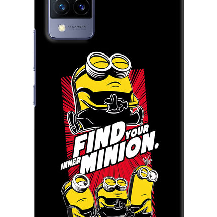 Find your inner Minion Vivo V21 Hard Case Back Cover by Casekaro