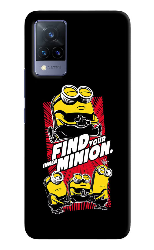 Find your inner Minion Vivo V21 Hard Case Back Cover by Casekaro