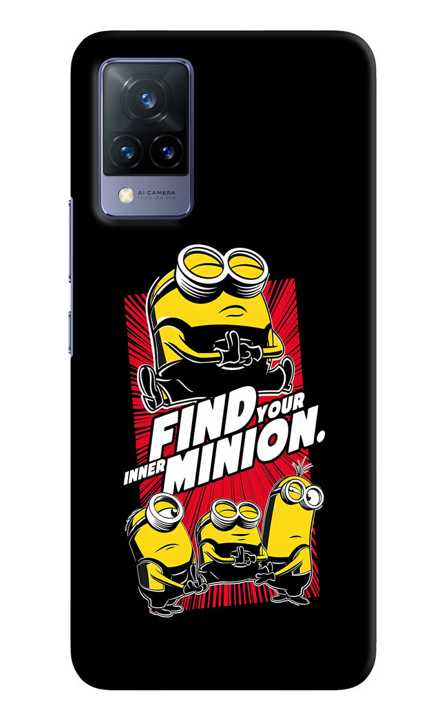 Find your inner Minion Vivo V21 Hard Case Back Cover by Casekaro
