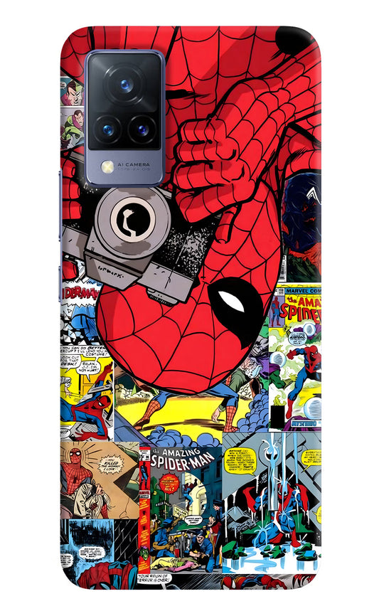 Spider Man Vivo V21 Hard Case Back Cover by Casekaro