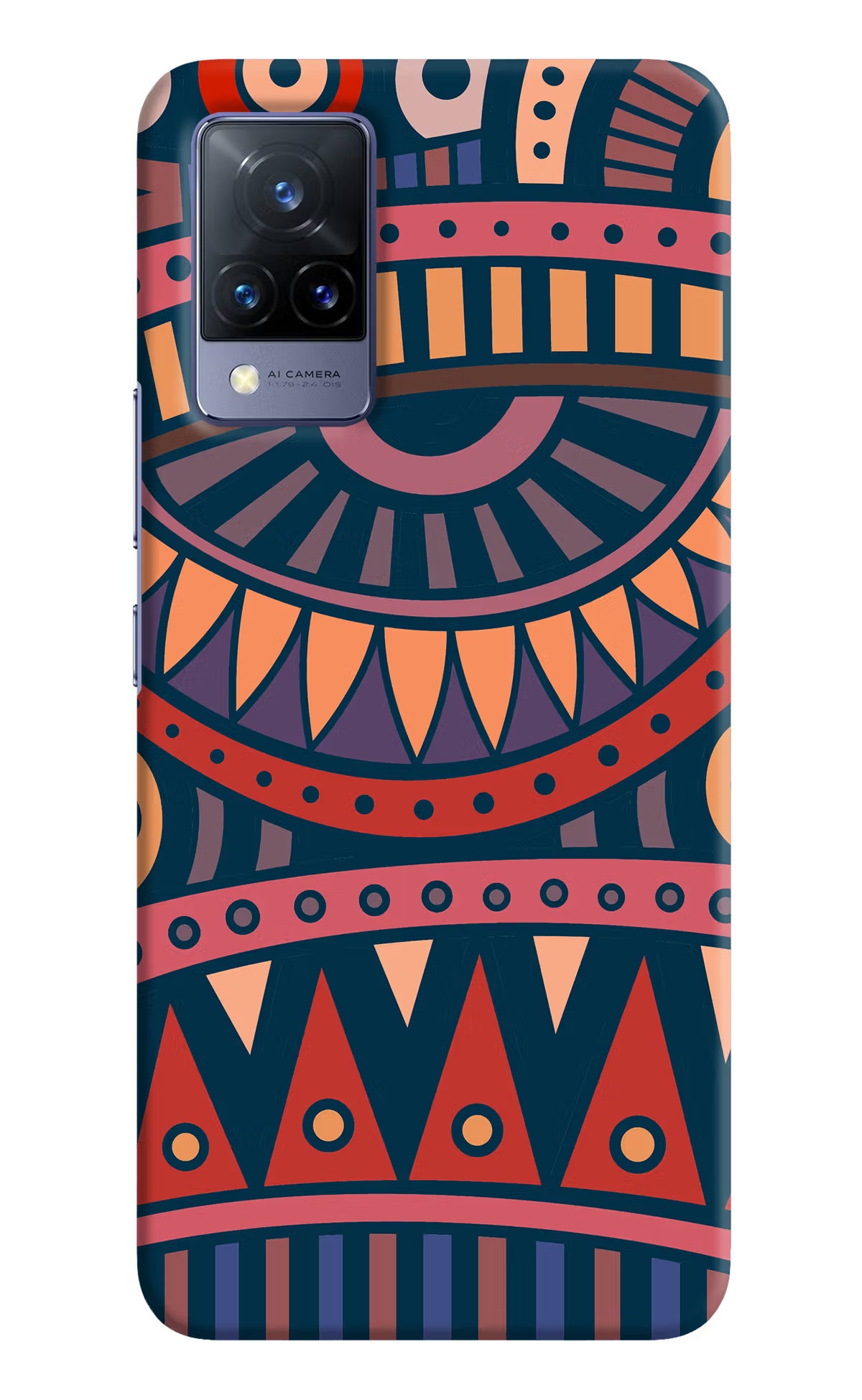 African Culture Design Vivo V21 Hard Case Back Cover by Casekaro