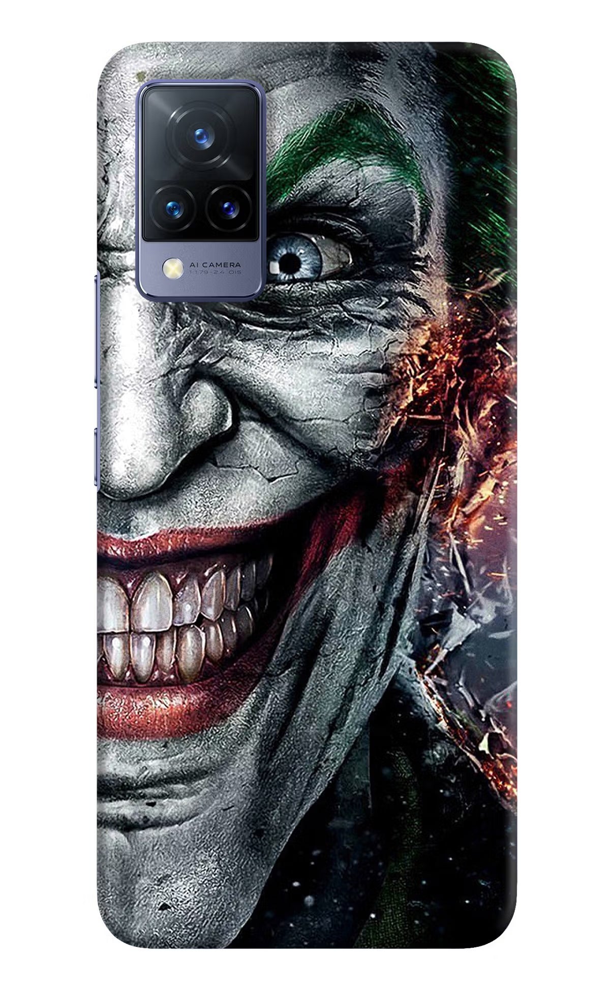 Joker Cam Vivo V21 Hard Case Back Cover by Casekaro