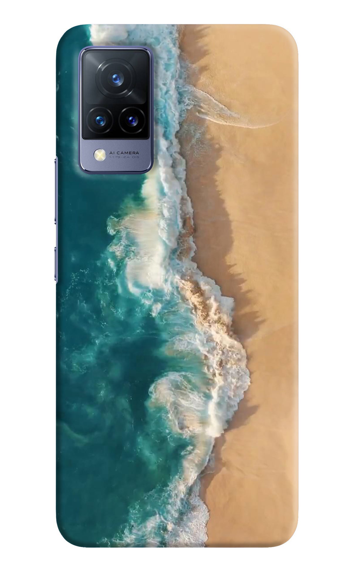 Ocean Beach Vivo V21 Back Cover