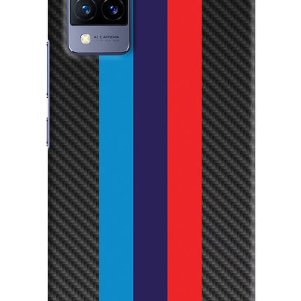 BMW Stripes Pattern Vivo V21 Hard Case Back Cover by Casekaro