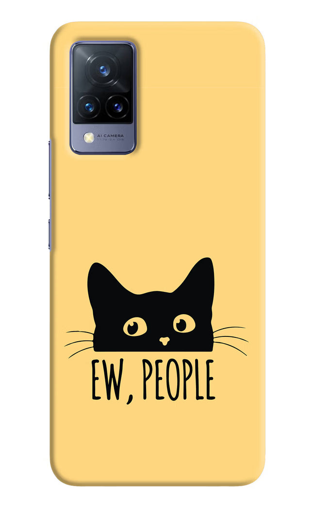 Ew People Catitude Vivo V21 Hard Case Back Cover by Casekaro
