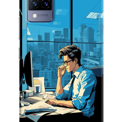 Focused Hustler (AI Generated) Vivo V21 Hard Case Back Cover by Casekaro
