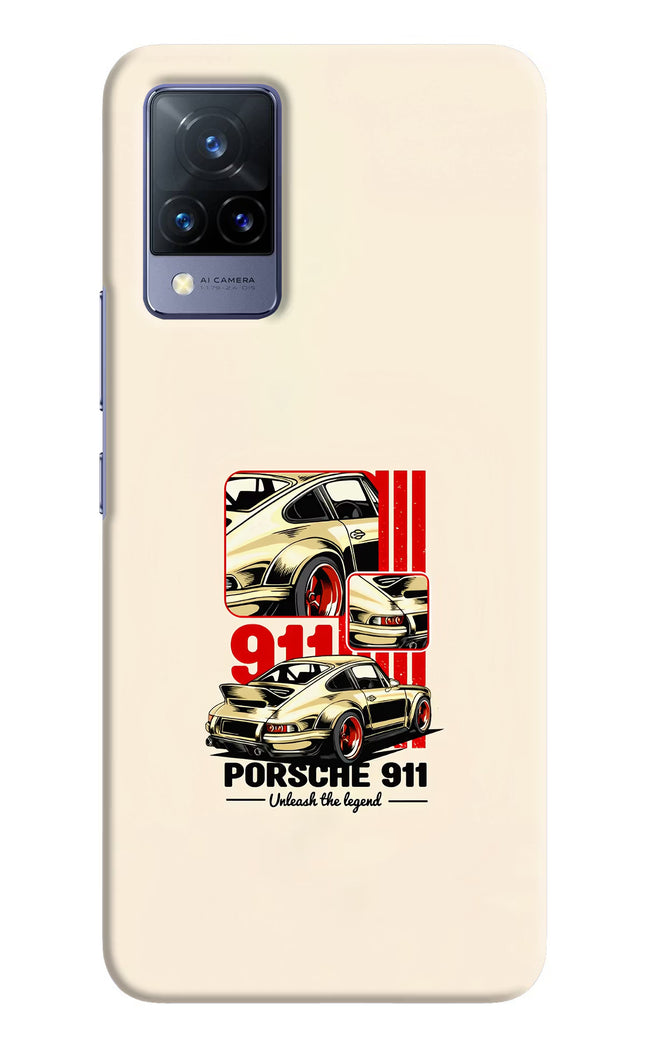 Classic Porsche 911 Vivo V21 Hard Case Back Cover by Casekaro