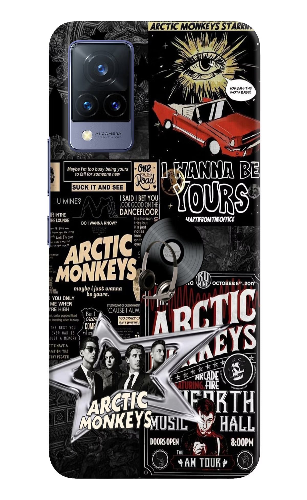 Arctic Monkeys Vivo V21 Hard Case Back Cover by Casekaro