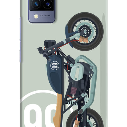 Classic Cafe Racer 99 Vivo V21 Hard Case Back Cover by Casekaro