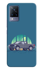Retro Garage Vibe Vivo V21 Hard Case Back Cover by Casekaro