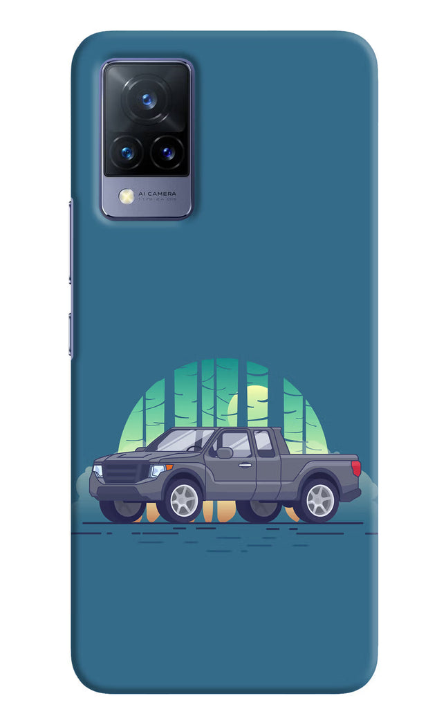 Retro Garage Vibe Vivo V21 Hard Case Back Cover by Casekaro