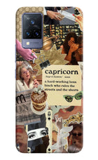 Capricorn Zodiac Vivo V21 Hard Case Back Cover by Casekaro