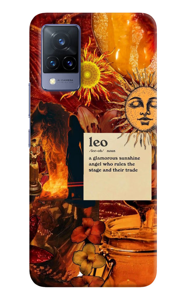 Leo Zodiac Vivo V21 Hard Case Back Cover by Casekaro