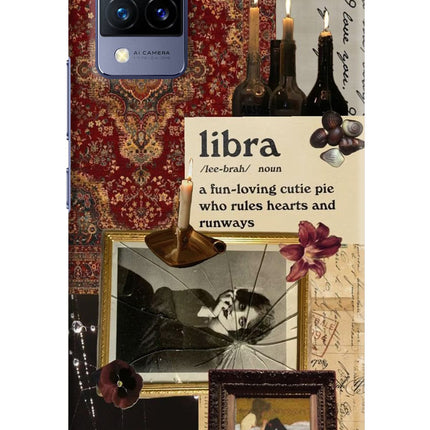 Libra Zodiac Vivo V21 Hard Case Back Cover by Casekaro