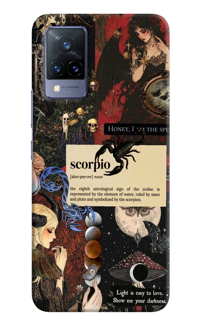 Scorpio Zodiac Vivo V21 Hard Case Back Cover by Casekaro