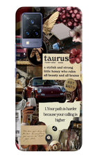 Taurus Zodiac Vivo V21 Hard Case Back Cover by Casekaro
