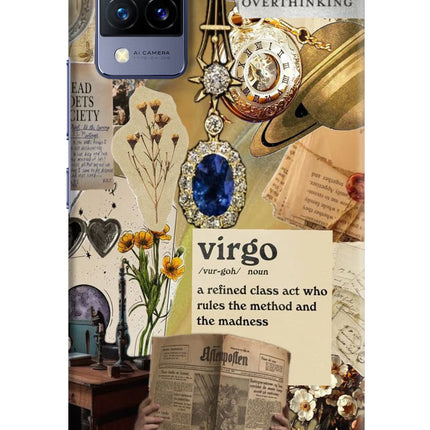 Virgo Zodiac Vivo V21 Hard Case Back Cover by Casekaro