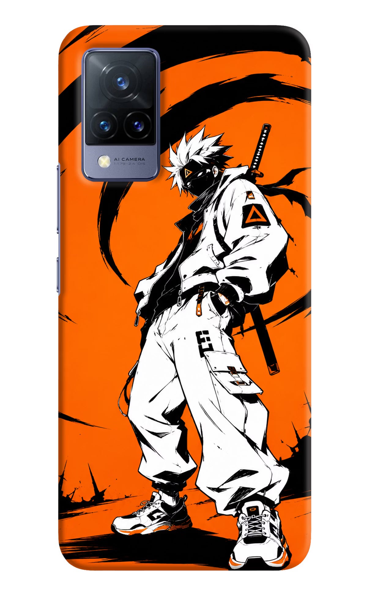 Street Samurai  Vivo V21 Hard Case Back Cover by Casekaro