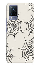 Spider Web Vivo V21 Hard Case Back Cover by Casekaro