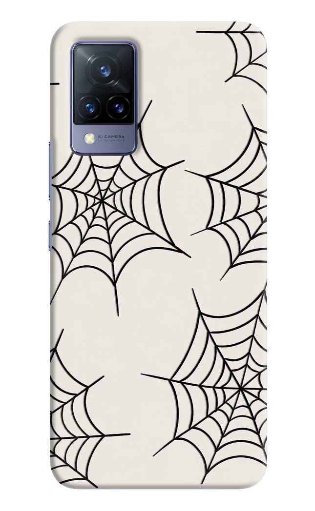 Spider Web Vivo V21 Hard Case Back Cover by Casekaro