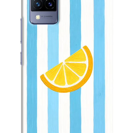 Summer Lemon Vivo V21 Hard Case Back Cover by Casekaro