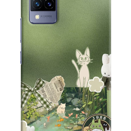 Aesthetic anime Vivo V21 Hard Case Back Cover by Casekaro