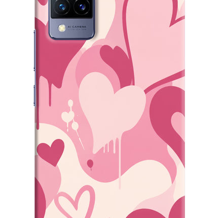 Hearty case Vivo V21 Hard Case Back Cover by Casekaro