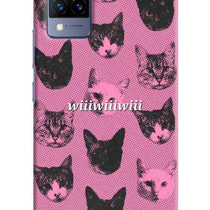 Pink Cats Vivo V21 Hard Case Back Cover by Casekaro