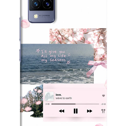 Wave to earth Vivo V21 Hard Case Back Cover by Casekaro