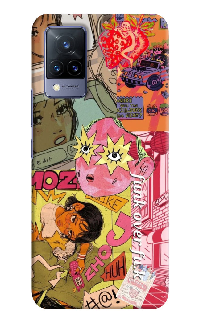 Funkover Vivo V21 Hard Case Back Cover by Casekaro