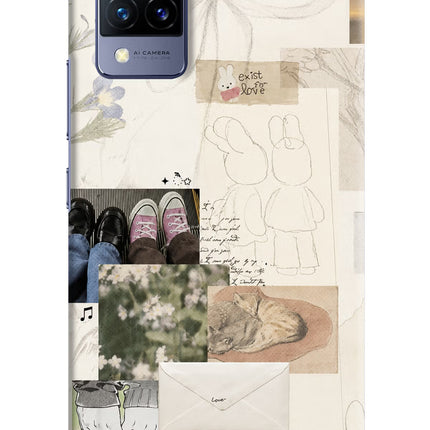 Soft Aesthetic Vivo V21 Hard Case Back Cover by Casekaro