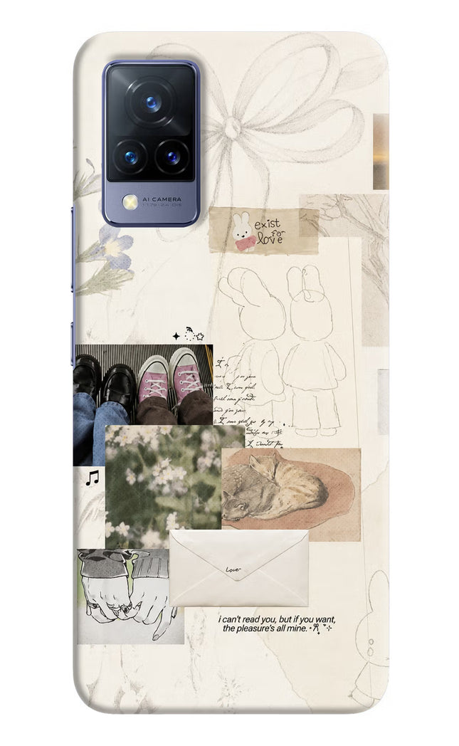 Soft Aesthetic Vivo V21 Hard Case Back Cover by Casekaro