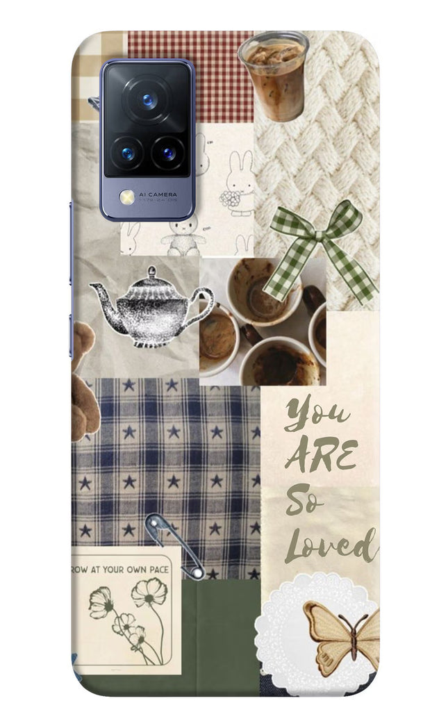 Cookie Vivo V21 Hard Case Back Cover by Casekaro