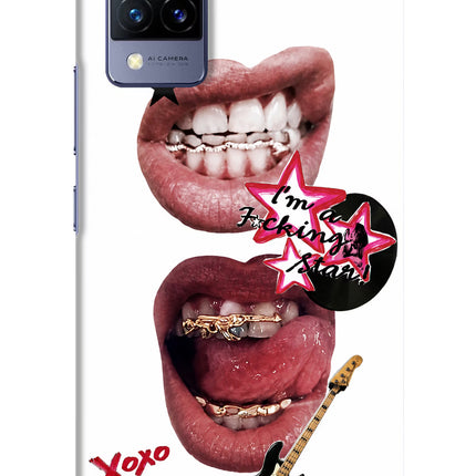Rockstar Vivo V21 Hard Case Back Cover by Casekaro