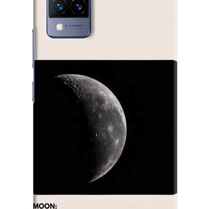 Moon Phase Vivo V21 Hard Case Back Cover by Casekaro