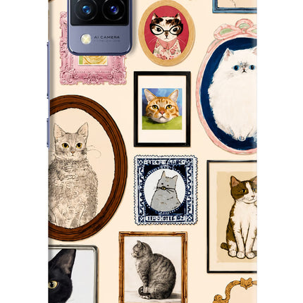 Mirror Cats Vivo V21 Hard Case Back Cover by Casekaro