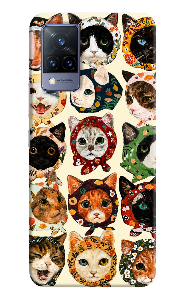 Cool Cat Vivo V21 Hard Case Back Cover by Casekaro