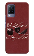 Velvet Cherry Vivo V21 Hard Case Back Cover by Casekaro